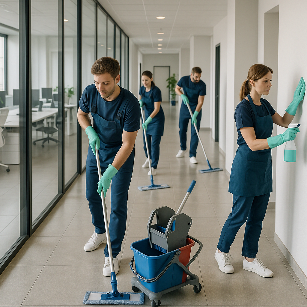 Nettoyage de locaux professionnels et copropriétés
