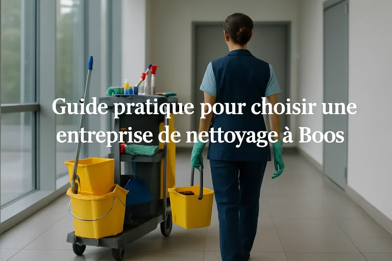 Équipe de nettoyage dans un appartement à Boos utilisant des produits écologiques.