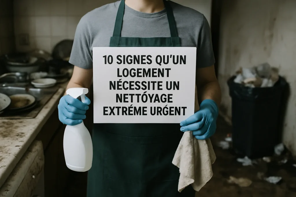 10 signes qu'un logement nécessite un nettoyage extrême urgent