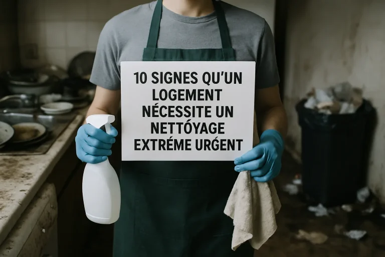 10 signes qu'un logement nécessite un nettoyage extrême urgent
