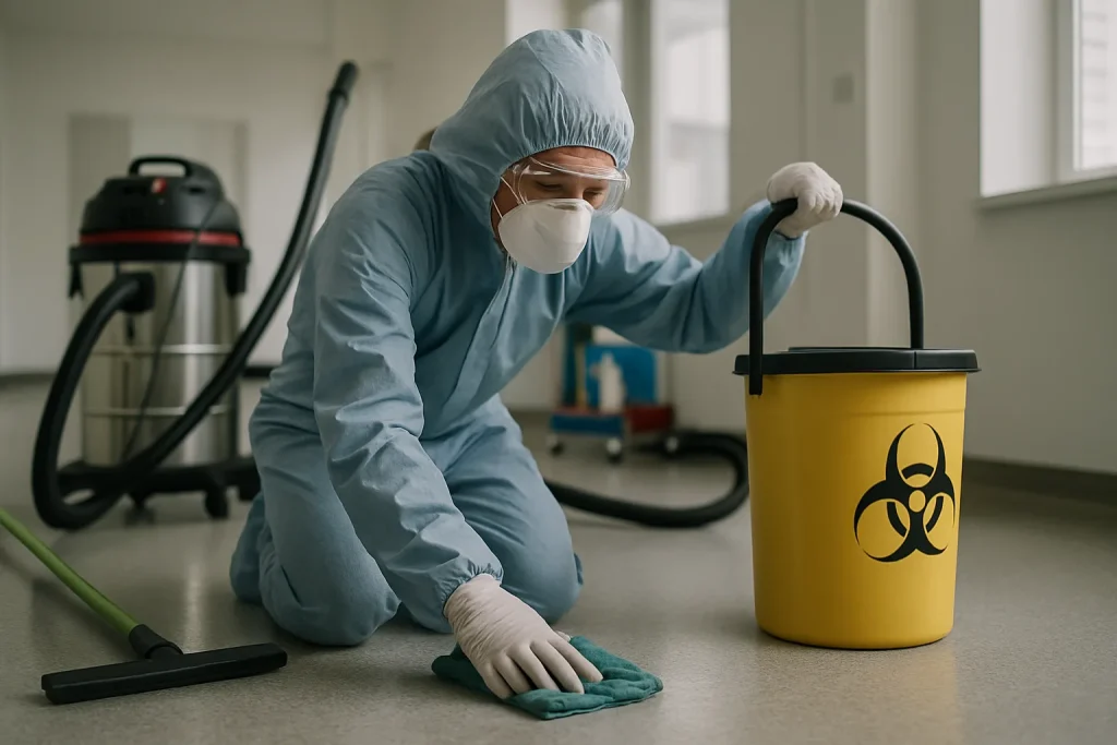 Nettoyage post-traumatique : impact sur la santé mentale des intervenants