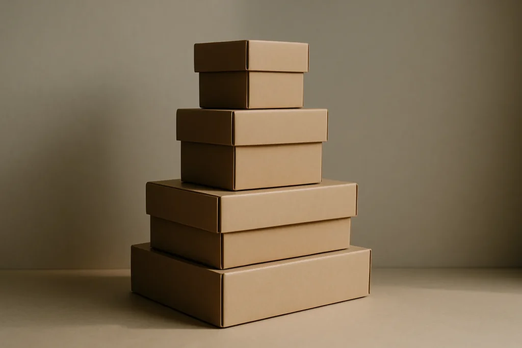 Des boîtes en carton empilées prêtes pour un débarras d'appartement